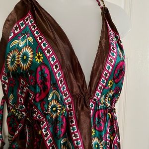Advance Apparels Boho Hippie Batik Dress Gypsy Festival